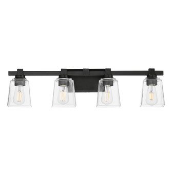 Cubos Four Light Bath Vanity in Black (16|21384CLBK)