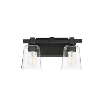 Cubos Two Light Wall Sconce in Black (16|21382CLBK)