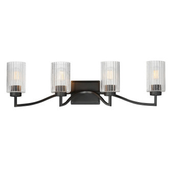 Rigata Four Light Bath Vanity in Black (16|21374CRBK)