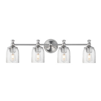 Swirl Four Light Bath Vanity in Satin Nickel (16|21354CRSN)