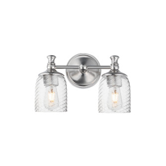 Swirl Two Light Wall Sconce in Satin Nickel (16|21352CRSN)
