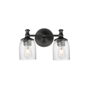 Swirl Two Light Wall Sconce in Black (16|21352CRBK)
