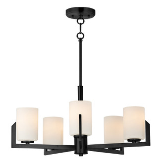 Dart Five Light Chandelier in Black (16|21286SWBK)