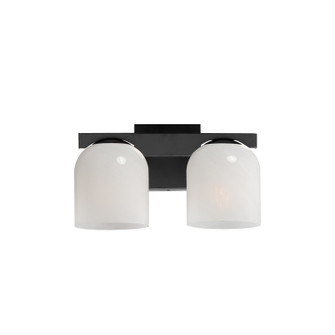 Scoop Two Light Bath Vanity in Black (16|21232MRBK)