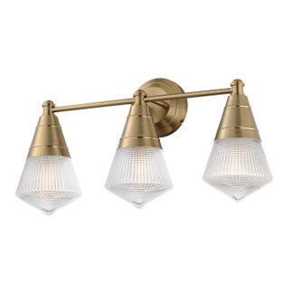 Hargreaves Three Light Bath Vanity in Natural Aged Brass (16|10393PRNAB)