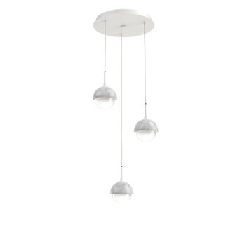 Cabochon LED Pendant in Beige Silver (404|CHB0093-03-BS-WL-C01-L3-WM)