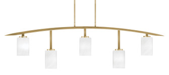 Kurve Five Light Bar in New Age Brass (200|3745-NAB-3001)