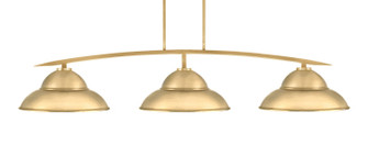 Kurve Three Light Bar in New Age Brass (200|3733-NAB-429-NAB)