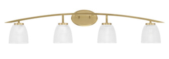 Kurve Four Light Bath Bar in New Age Brass (200|3724-NAB-500)