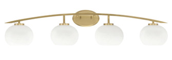 Kurve Four Light Bath Bar in New Age Brass (200|3724-NAB-212)