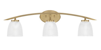 Kurve Three Light Bath Bar in New Age Brass (200|3723-NAB-500)
