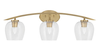 Kurve Three Light Bath Bar in New Age Brass (200|3723-NAB-4810)
