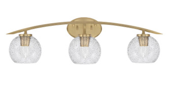 Kurve Three Light Bath Bar in New Age Brass (200|3723-NAB-4102)