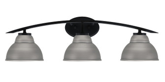 Kurve Three Light Bath Bar in Matte Black (200|3723-MB-427-GP)
