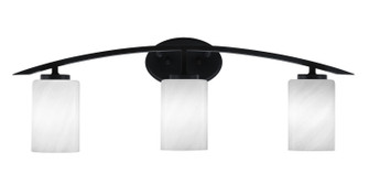 Kurve Three Light Bath Bar in Matte Black (200|3723-MB-3001)
