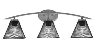 Kurve Three Light Bath Bar in Graphite (200|3723-GP-805-MB)