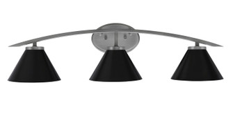 Kurve Three Light Bath Bar in Graphite (200|3723-GP-421-MB)