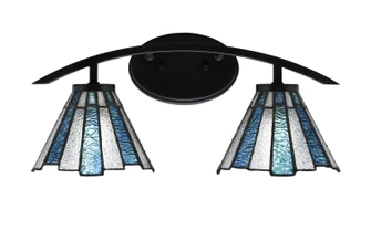 Kurve Two Light Bath Bar in Matte Black (200|3722-MB-9325)