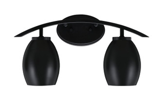 Kurve Two Light Bath Bar in Matte Black (200|3722-MB-426-MB)