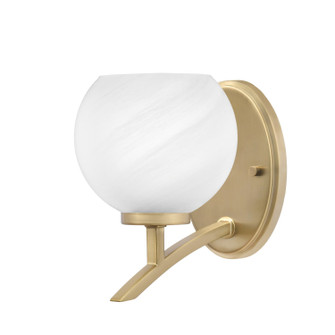 Kurve One Light Wall Sconce in New Age Brass (200|3721-NAB-4101)