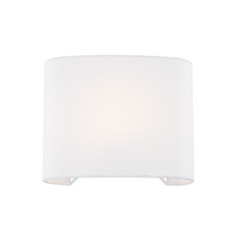 Textile One Light Wall Sconce (102|FAB-8855-WHTE)