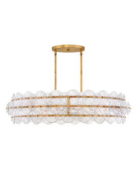 Rene LED Chandelier in Distressed Brass (138|FR30124DA)