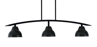 Kurve Three Light Island Pendant in Matte Black (200|3736-MB-427-MB)