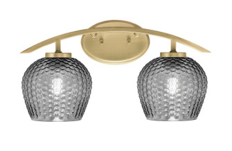 Kurve Two Light Bath Bar in New Age Brass (200|3722-NAB-4602)