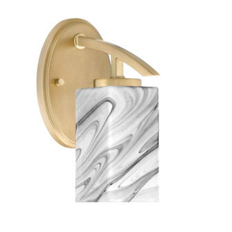 Kurve One Light Wall Sconce in New Age Brass (200|3720-NAB-549) Kurve One Light Wall Sconce in New Age Brass (200|3720-NAB-549)