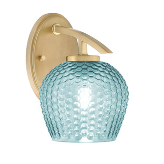 Kurve One Light Wall Sconce in New Age Brass (200|3720-NAB-4605)
