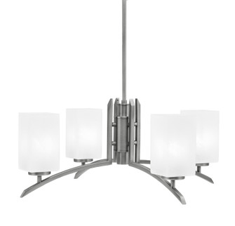 Kurve Four Light Chandelier in Graphite (200|3704-GP-541)