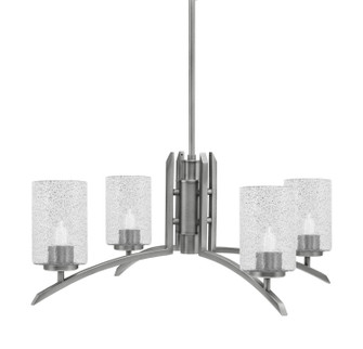 Kurve Four Light Chandelier in Graphite (200|3704-GP-3002)