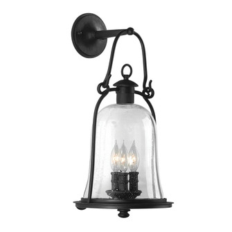 Owings Mill Three Light Wall Lantern in Texture Black (67|B9463-TBK)