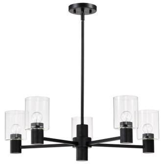 Clarksville Five Light Chandelier in Matte Black (72|60-8066)