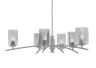 Kurve Six Light Chandelier in Graphite (200|3746-GP-542)