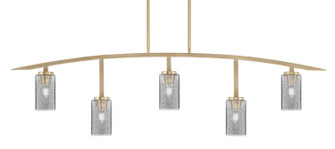 Kurve Five Light Bar in New Age Brass (200|3745-NAB-542)