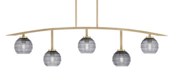 Kurve Five Light Bar in New Age Brass (200|3745-NAB-5112)