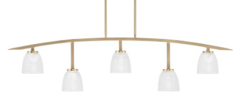 Kurve Five Light Bar in New Age Brass (200|3745-NAB-500)