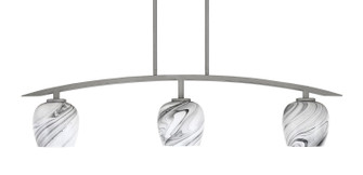 Kurve Three Light Island Pendant in Graphite (200|3736-GP-4819)