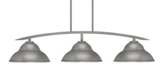 Kurve Three Light Island Pendant in Graphite (200|3736-GP-428-GP)