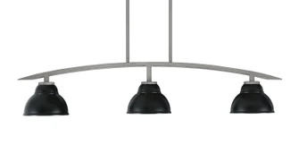 Kurve Three Light Island Pendant in Graphite (200|3736-GP-427-MB)