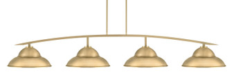 Kurve Four Light Bar in New Age Brass (200|3734-NAB-429-NAB)