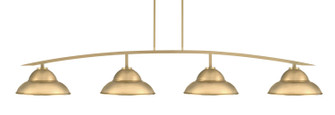 Kurve Four Light Bar in New Age Brass (200|3734-NAB-428-NAB)