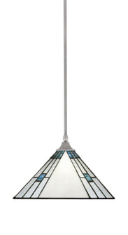 Stem/Square One Light Pendant in Brushed Nickel (200|13-BN-953)