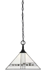 Chain/Square One Light Pendant in Matte Black (200|12-MB-955)