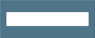 adorne Six-Gang Screwless Wall Plate with Microban in Mystic (246|AWP6GMY)
