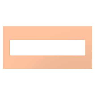 adorne Five-Gang Screwless Wall Plate with Microban in Peachy (246|AWP5GPY)