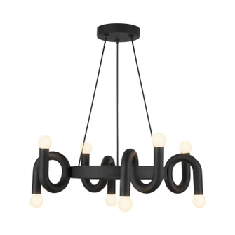 Sadie Eight Light Chandelier in Matte Black (452|CH420823MB)