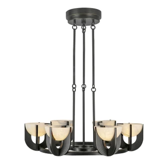 Colette LED Chandelier in Urban Bronze/Alabaster (452|CH362627UBAR-UNV)