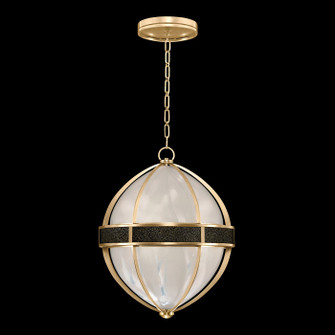 Mirage Three Light Pendant in Gold Leaf/Brass/Black Knight (48|100038-313)